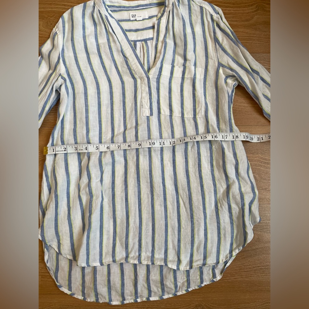 GAP 100% Linen oversized blouse - Picture 4 of 5